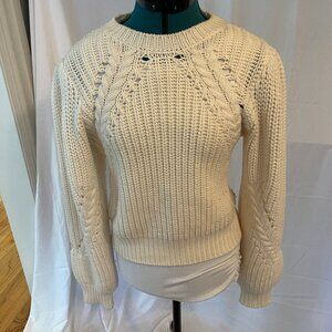 Joie, ivory wool sweater